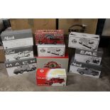 TEN BOXED FIRST GEAR VEHICLES, all 1:34 scale, to include Mack L Series tow truck, L Model pumper,