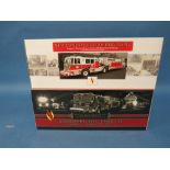 TWO BOXED 1:50 SCALE FIRE ENGINES, Seagrave tractor drawn aerial and New London Fire Department