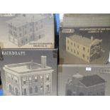 FOUR BOXED CODE 3 COLLECTIBLES FIRE HOUSES, to include Chicago, Boston, Washington etc.