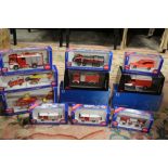 TWELVE BOXED EMERGENCY SERVICES VEHICLES, to include eight by Siku, two Schuco 1:43 scale and two
