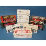 SEVEN BOXED ERTL 1:30 SCALE COIN BANKS, some limited edition, plus four other 1:30 scale coin banks