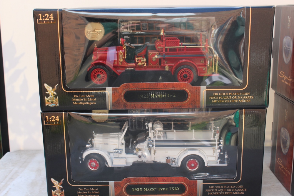 SIGNATURE SERIES - A COLLECTION OF FOUR BOXED DIE CAST 1:24 SCALE MODEL FIRE TRUCKS / FIRE - Image 3 of 3