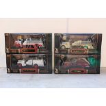 SIGNATURE SERIES - A COLLECTION OF FOUR BOXED DIE CAST 1:24 SCALE MODEL FIRE TRUCKS / ENGINES,