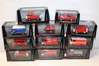 ELEVEN BOXED SCHUCO EMERGENCY SERVICES VEHICLES, 1:43 scale
