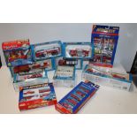 ELEVEN PLASTIC AND DIE CAST EMERGENCY SERVICES VEHICLES / SETS, by Autocraft, Road Monster (7), Real