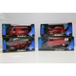 FOUR SOLIDO PRESTIGE RANGE METAL DIE CAST MODEL FIRE DEPARTMENT VEHICLES