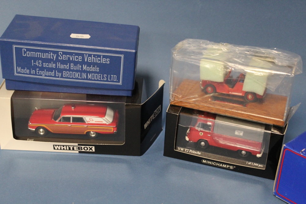 FIVE BOXED VEHICLES, to include Lansdown 1965 Austin gypsy, Brooklin SV01 1948 Ford Fire Truck, - Image 2 of 2