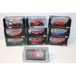 TEN BOXED SCHUCO EMERGENCY SERVICES VEHICLES, mixed 1:43 and 1:32 scale, some limited edition