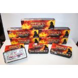 EIGHT BOXED CORGI HEROES UNDER FIRE 1:50 SCALE FIRE ENGINES / VEHICLES, US53807, US52506, US53806,