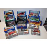 THREE BOXED CORGI NINE DOUBLE NINE FIRE VEHICLES (TWO MILITARY), CC60304, CC07714, 52403 together