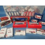 CIRCA NINETY BOXED SMALL SCALE VEHICLES - MOSTLY FIRE RELATED, with some other vehicles, to