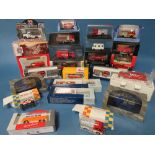 TWENTY SIX BOXED VEHICLES - MAINLY FIRE RELATED MODELS, to include Milestone, Abrex, Hornby,