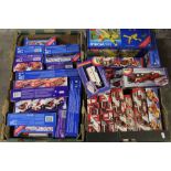 TWENTY EIGHT BOXED VEHICLES BY SIKU, mainly fire related, mainly 1:55 scale (2 trays)