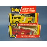 A BOXED DINKY ERF FIRE TENDER 266, together with a boxed Dinky Airport Fire Rescue Tender 263