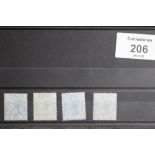 (AS) s.g 142 2½ d BLUE, plates 17, 19, 22, 23, mint, hinge remains (S.G. £2000)
