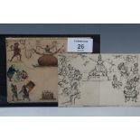 1840 S.W. FORES No. 10 CHRISTMAS ENVELOPE, good unused, together with Southgate No. 2 Ladies