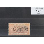 S.G. 137 1867 £5 ORANGE, FU with two Edinburgh MY 31 81 CDS's