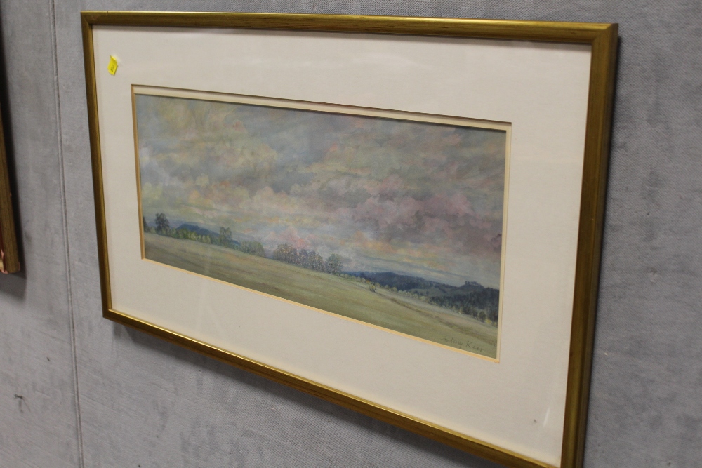 A PAIR OF FRAMED AND GLAZED WATERCOLOURS SIGNED BY ANTONY KERR - Image 2 of 5