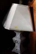 AN ORIENTAL STYLE TABLE LAMP