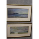 A PAIR OF FRAMED AND GLAZED WATERCOLOURS SIGNED BY ANTONY KERR