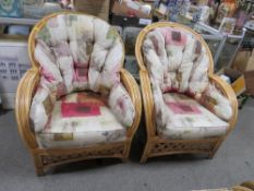 A PAIR OF CONSERVATORY CHAIRS