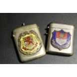 TWO ANTIQUE VESTA CASES