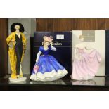 ROYAL DOULTON FIGURE OF THE YEAR 'MARY' TOGETHER WITH FIGURE OF THE YEAR 'RACHEL' AND CLASSIQUE