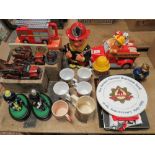 A MIXED COLLECTION OF FIRE BRIGADE COLLECTABLES TO INCLUDE THE COOKIE CHIEF!