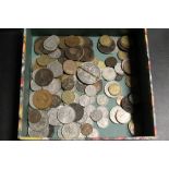 A COLLECTION OF OLD COINS TO INC VICTORIAN CROWN