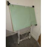 A VINTAGE DRAUGHTMANS DRAWING BOARD