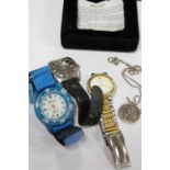 THREE WRIST WATCHES TO INCLUDE A SMITHS INCABLOC MILITARY STYLE EXAMPLE 3 ATM SINGLE TESTED TOGETHER