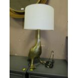 A MODERN 'DUCK' TABLE LAMP OVERALL H-59 CM