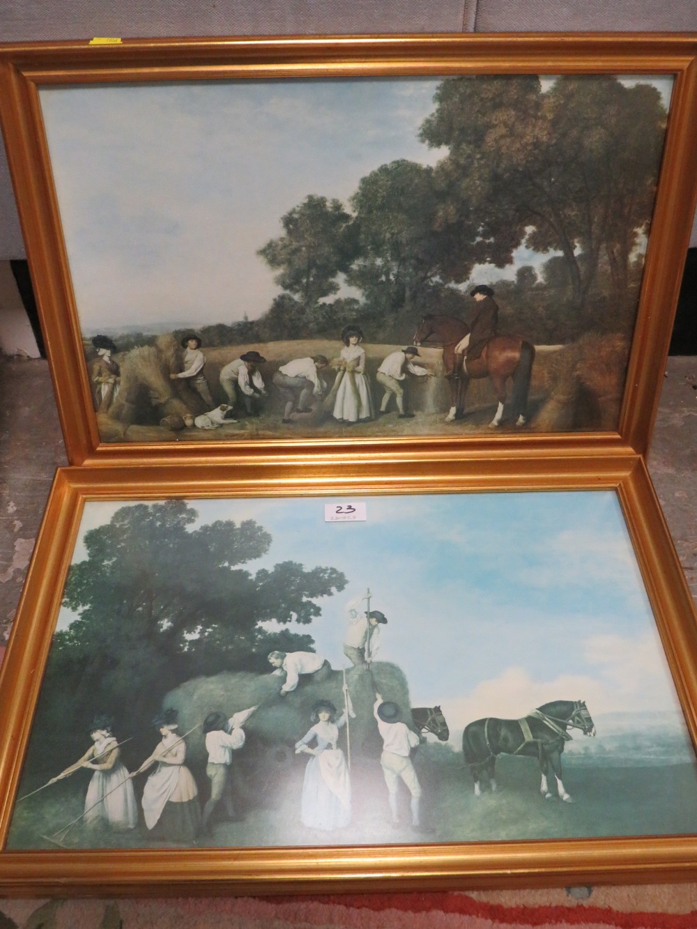 A PAIR OF GILT FRAMED AND GLAZED GEORGE STUBBS PRINTS - Image 2 of 3