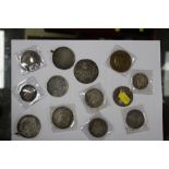 A COLLECTION OF ANTIQUE FOREIGN COINS TO INCLUDE THALERS