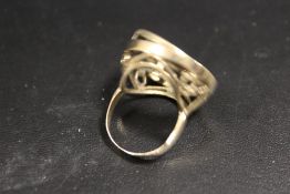 a 9ct gold full sovereign ring mount