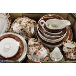 A TRAY OF ASSORTED TEA AND DINNERWARE TO INC ROYAL VALE EXAMPLES