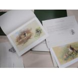 A BOXED DAVID SHEPHERD WILDLIFE OF THE WORLD COLLECTION OF LIMITED EDITION PRINTS TOGETHER WITH A