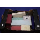 A BOX OF VINTAGE JEWELLERY BOXES