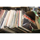 TRAY OF LP RECORDS TO INCLUDE CLASSICAL, EASY LISTENING ETC