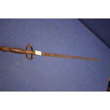 A 17TH CENTURY ENGLISH RAPIER SWORD, IN EXCAVATED CONDITION