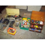 A LARGE SELECTION OF TOOLS, TOOL BOXES AND CONTENTS