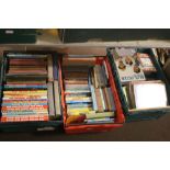 THREE TRAYS OF ASSORTED BOOKS, CHILDREN AND ADULT, HARDBACK AND PAPERBACK (TRAYS NOT INCLUDED)
