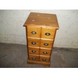 SOLID PINE NARROW CHEST OF DRAWERS