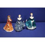 THREE ROYAL DOULTON LADIES TO INCLUDE "JULIA, JANINE AND FRAGRANCE"