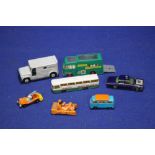 A COLLECTION OF PLAYWORN DIECAST VEHICLES TO INCLUDE CORGI, MATCHBOX ETC