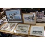 A COLLECTION OF 6 FRAMED PRINTS