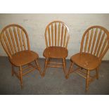 THREE MODERN BRENTWOOD STYLE CHAIRS