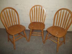 THREE MODERN BRENTWOOD STYLE CHAIRS