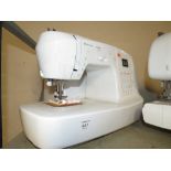 A HUSQVARNA VIKING ELECTRIC SEWING MACHINE - HOUSE CLEARANCE