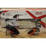 A SALVATION 26 WD 0526G REMOTE CONTROL HELICOPTER TOGETHER WITH ANOTHER - UNCHECKED (2)